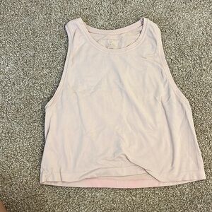 Pink workout tank top